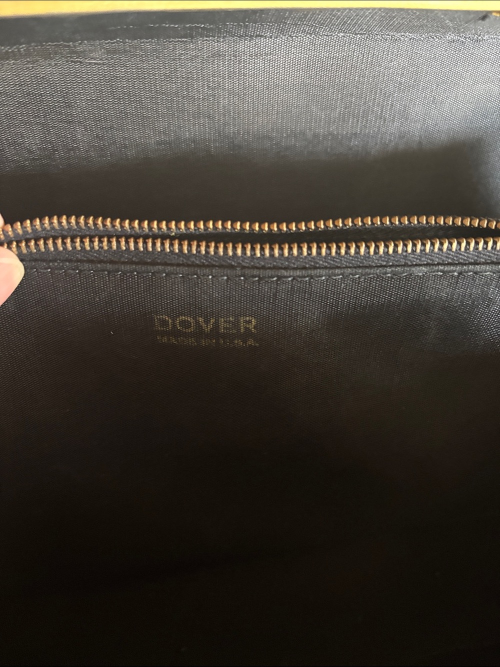 1950s vintage retro Dover Black Patent Top-Handle Women's Bag - Picture 4 of 5